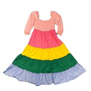 Rainbow Crown and Ivy Dress